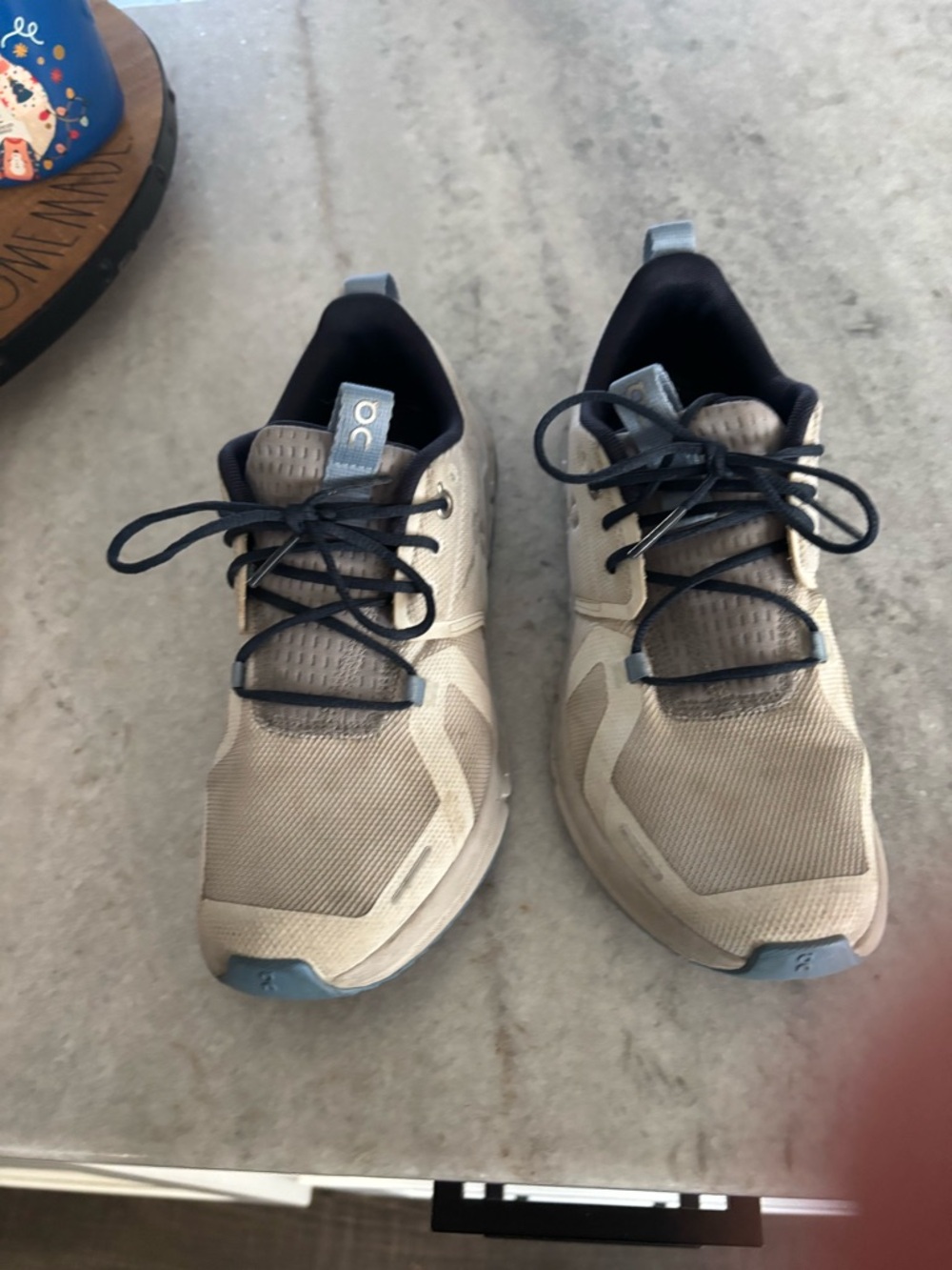 On Running Neutral Tan and Gray Men's Sneakers